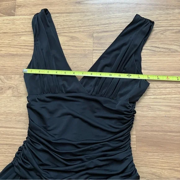 Max and Cleo Black A-Line Midi Dress Size 4 EUC - Picture 11 of 15